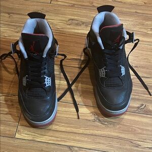 Jordan Black and Red Sneakers for Men